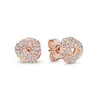 Nueva Alta Calidad Popular 925 Plata Esterlina Barato Infinity Stud Pendientes Clear CZ para Pandora Pendientes de Moda Mujeres Accesorios de Joyería de Boda