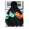 2022 Autumn Spring Fashion Patchwork Men's Hip Hop Long Sleeve Pullover Hoodies Sweatshirt Oversize 6xl 7xl Clothes G220729