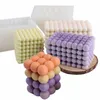 3D Big Square Cube DIY Soy Wax Silicone Molds Handmade Crafts Aromatherapy Plaster Candle Mould Decoration Tool 220629