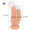 Huge Double Dildos Penetration Vagina and Anus Soft Skin Feel Penis Headed Phallus sexy Toys for Women Masturbation