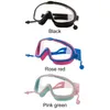 Дети Регулируемые очки для плавания с затычками против тумана Анти-туманные очки для плавания Открытый ультрафиолетовый УФ-очки G220422