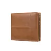 Carteras Cartera corta de cuero de lujo superior para hombre Vintage Multi Card Folding Zero WalletWallets