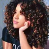 Perucas de cabelo de onda de onda afro