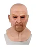 Cosplay velho máscara facial halloween 3d látex cabeça adulto máscara adequado para festas de halloween bares salões de dança atividades g2204127716471