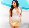 16 tum 24 tum jätte uppblåsbar strandboll flerfärgad utomhusspel sport PVC-bollar simma pool sport ballong vatten leksaker sommarleksaker för barn vuxen