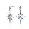 Star Stud earrings S925 Stamp silver new women's fashion jewelry high quality crystal zircon mid-length tassel simple awning errings GC1289