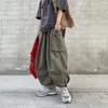 Pantalons pour hommes Harajuku Vintage Jambe large Oversize Hommes Casual Joggers Harem Blanc Cargo Skateboard Pantalon Streetwear 220826