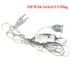 Cadenas LED 3/5m enchufe extender alambre USB / EU US para la extensi￳n de la cadena de vacaciones Cortina de cable Fiesta de boda Diyled