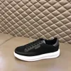 Luksusowe buty męskie wysokiej klasy Casual Sport Wygodny Moda Trener Sneaker Prawdziwa skóra bydlęca szwy Oddychający materiał siatkowy Znana marka Projektant