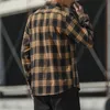 Flanell Plaid Shirts Männer Streetwear Casual Vielseitige Herbst Hohe Qualität Männlichen Harajuku Übergroßen Retro Lange ärmeln Blusen 220401