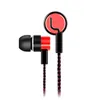 5 kleuren 3,5 mm bedrade oortelefoons sport lopende headset ruis isoleren stereo 1.1m in-ear media speler muziek oortelefoon stereo