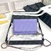 Luksusowe torby na ramię woc desigern kobiety Mini torebka nowa elegancka torba na ramię Messenger przenośna dziewczyna kawior skórzana torba portfel na łańcuszku Crossbody klapa mały kwadrat