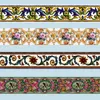 10M Self adhesive Totem Floral Wall Sticker Waist Line Wallpaper Borders Stickers DIY Home Decor Glass Tile Decoration Papers 220607