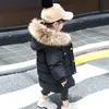 Зимний пуховик, детская теплая толстая детская верхняя одежда с капюшоном, пальто, одежда для маленьких девочек и мальчиков, От 1 до 6 лет