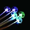 LED Flash Braid Women Colorful Luminous Hair Clips Barrette Fiber Hairpin Light Up Party Bar Night Xmas Toys Decor C0628x03