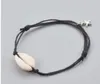 3 أنماط بوهيمية طبيعية Cowrie Shell Bracelet Wax Rope Handmade Friends Friendet