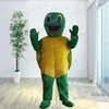 Halloween Green Turtle Mascot Costume Cartoon thème personnage du carnaval festival fantaisie habille de Noël adultes taille de fête