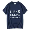 Kaus Pria XIN YI Atasan t-shirt Lehero Longgar Kasual Cetakan Desain formule Matematika Menarik Katun 100% Kualitas Tinggi 220610