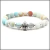 Charm Bracelets Beaded Bracelet Armor Turquoise Frosted Stone Carshop2006 Drop Delivery 2021 Jewelry Carshop2006 Dhvbb