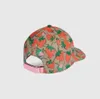 Capacões de beisebol de morango de alta qualidade Man's Cottus Cactus Classic Letter Ball Caps Summer Women Sun Hats Outdoor Ajustável S239Z