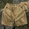 Мужские шорты летние грузы мужчины японские повседневные свободные штаны Тенденция пять очков штаны