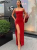 Nibber Red Siyah Yıl Noel Partisi Uzun Dresse Bahar Temel Bodycon Up streç ince midi femme 220615