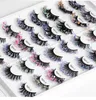 Beautiful Thick Curly Sequined Fake Eyelashes Extensions Natural Long Soft & Vivid Hand Made Reusable Multilayer Night-luminous False Lashes Messy Crisscross