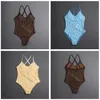 Badpak Damesbikini Sexy Slijtage Vrouwelijke holle Monokini Zwart badpak Gewatteerde zwemkleding Stevige bodysuit met