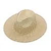 Fashion Women Natural Straw Sun Hat Bikini With Beach Hat Designer Pink Panama Hat For Ladies Elegant Church Hats Wholesale 220519