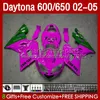 Bodywork Kit Daytona 650 600 CC 2002 2003 2004 2005 바디 132no.97 Cowling Rose Green DayTona650 02-05 Daytona600 Daytona 600 02 03 04 05 ABS 오토바이 페어링