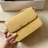 Projektanci torby triomfeum gładka krowica kobiety nastolatka torebka torebki złotą łańcuch na zakupy portfel 18 cm 22 cm