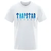 Trapstar Londres Undersea Azul Impresso Camiseta Homens Verão Respirável Casual Manga Curta Rua Oversized Algodão Marca Camisetas 220607