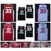 Na85 NCAA Lower Merion 33 Bryant Jersey College High School Jersey Rojo Blanco Negro 100% camisetas de baloncesto cosidas