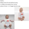 Summer born Infant Baby Clothes I Love Mom Dad Cute Toddler Jumpsuits Garçons Filles LongShort Sleeve Cotton Bodysuits Outfits 220707