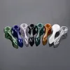 4 Inch Mini Spoon Glass Hand Pipes Pyrex Glass Oil Burner Pipes Tobacco Pipe For Smoking Accessories Dab Tool HSP01