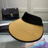 Atacado-homem-homem designer praia tampa de praia cartas de verão chapéus bordados de qualidade homens mulheres palha chapéu de viagem Casquette 6 cor