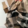 Top quality Square Scarf Oversize Classic Check Shawls Scarves For Men and Women Kerchiefs Gold silver thread plaid Shawl Multicol290Y