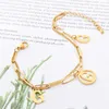 Beliebtes doppellagiges Charm-Armband mit Buchstabe G für Damen, Goldarmbänder, Schmuck