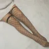 Chaussettes bonneterie femmes cristal strass résille maille Sexy bas collants chaussettes