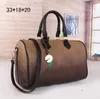 Fashion Classic Designer 33CM Large Capacity General Purpose Tote Travel Bags Womens Mens Leather Canvas Carry Luggage Shoulder Straps Duffel Bag Messenger 40391