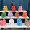 حقائب دلو المصممين حقائب اليد Crossbody حمل حقيبة Luxurys المرأة حقيبة يد صغيرة بو الجلود محفظة كتف موضة الرباط Pochette