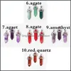 Pendant Necklaces Pendants Jewelry Ll Crystals Point 30 Pieces Mix Bk Wholesale Chakra Healing Stone Fo Dhdvy