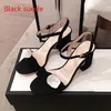 Hottest Heels With Box Women shoes Designer Sandals Quality Sandals Heel height 7cm and 5cm Sandal Flat shoe Slides Slippers by brand002