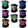 Teschio senza soluzione di continuità Mezza maschera Sciarpa Bandana Bike Sciarpe moto Sciarpa Collo Maschera Sciarpe collo ciclismo halloween cosplay pa3431922