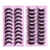 Roze Wimpers Pack Pluizig 10 Paren Natuurlijke Lange Wimper Make-up Gereedschap Fake Eye Washes Dikke Zachte Wimper Kit Groothandel in Bulk