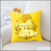 Pillow Case New Fashion Plush Pillowcase Short Er Square Furry Home Bed R Dhezh