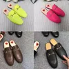 classic Cartoon Slippers soft cowhide outdoor beach designer woman flat Lazy Baotou slipper 100% leather velvet women shoes men SHoes Large size 34-42-45-46 us4-us11