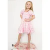 Printemps Summe Mère Fille Robes Assorties Rose Grille Famille Look Maman et Moi Vêtements Tenues Maman Maman Bébé Femmes Filles Robe 220531