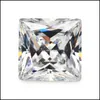 Losse diamanten sieraden groothandel facotry directe mix kleur 30 pc's/ zak 7x7 mm prinses gefacet gesneden vorm 5a vvs kubieke zirkonia voor doe -het -zelf druppel d