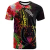 T-shirts pour hommes Streetwear polynésien POHNPEI 3D Style d'été T-shirt pour hommes et femmes imprimé rétro lâche largemen